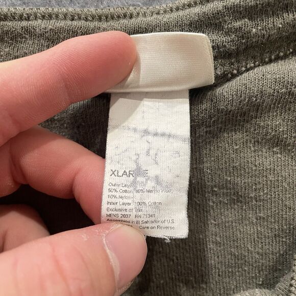 Vintage Voodoo Fest Shirt Mens XL L.L. Bean River Driver's Henley Merino Wool - Picture 8 of 10